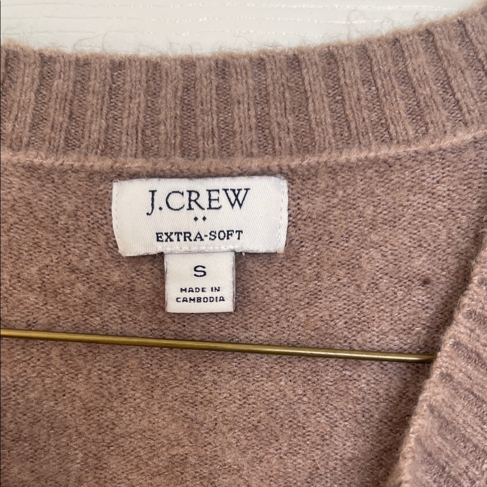 J. Crew Factory Brown Button-Up Cardigan - Picture 2 of 4
